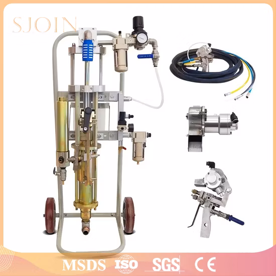 エアレスペイントスプレーガン付きグラスファイバー樹脂チョッパーロービングスプレーFRPスプレーマシン